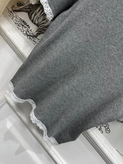 MIUMIU CROPPED KNIT FITTED TOP 268661