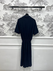 MIU POLO DRESS NAVY BLUE 274598