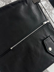 PRADA SHORT LEATHER SKIRT WITH ZIPPER 274475