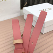 DIOR 25S BELT 20 MM IN MUTED PINK CALFSKIN 568719