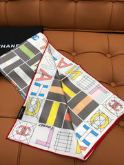 CHANEL 25S SCARF 90 IN SILK 704585
