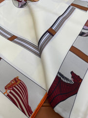 HERMES 25S SCARF 90 IN SILK 703708