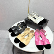 CC MARY JANE 25S IN BLACK LAMBSKIN AND SUEDE WITH PEARL HEEL