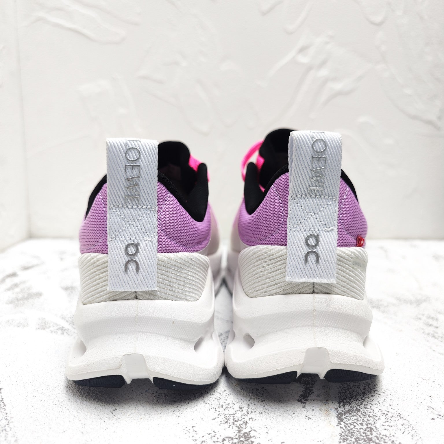 CLOUDTILT 2.0 SNEAKER BRIGHT PINK MIX PALE GRAY CALFSKIN AND BREATHABLE MESH