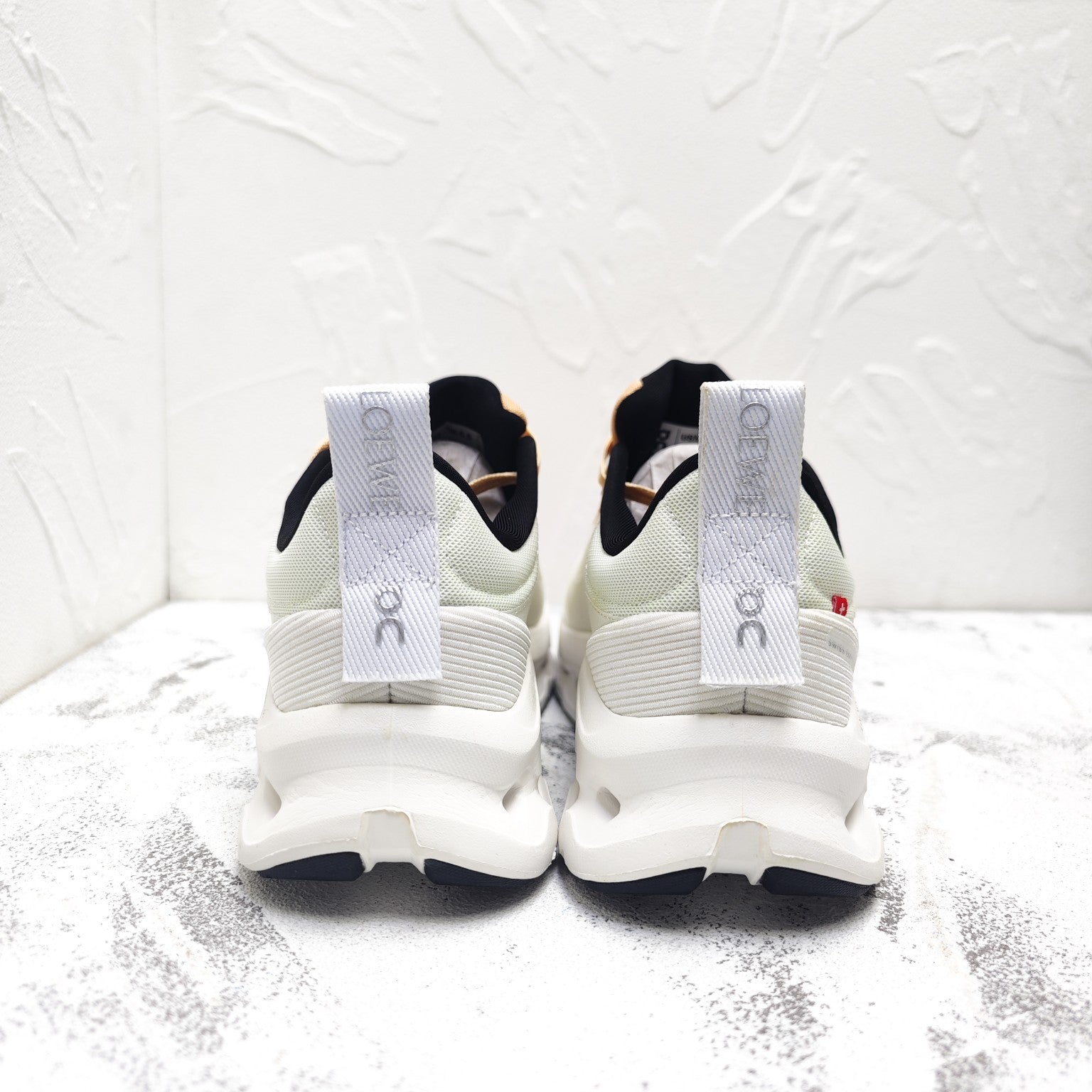 CLOUDTILT 2.0 SNEAKER PALE GRAY MIX PALE ORANGE CALFSKIN AND BREATHABLE MESH