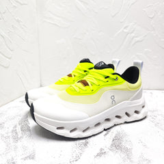 CLOUDTILT 2.0 SNEAKER NEON YELLOW MIX PALE GRAY CALFSKIN AND BREATHABLE MESH