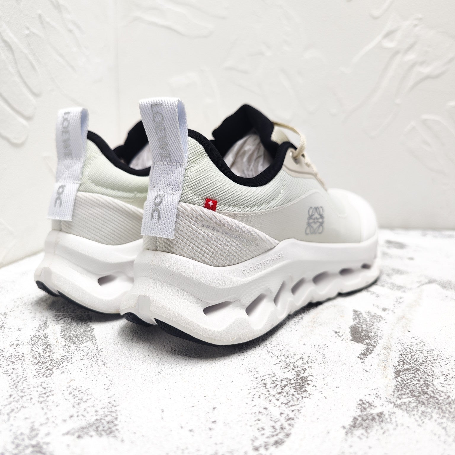 CLOUDTILT 2.0 SNEAKER PALE GRAY CALFSKIN AND BREATHABLE MESH