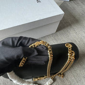 MEDIUM CELINE VICTOIRE BAG 25 IN BLACK CALFSKIN GOLDEN HARDWARE