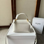 TEEN NINO BAG 20 IN WHITE SOFT CALFSKIN GOLD HARDWARE