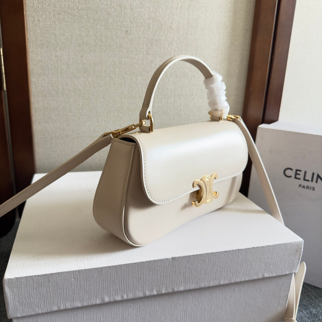 TEEN LOLA 20 IN WHITE CALFSKIN GOLD HARDWARE