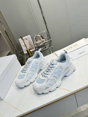 CD CHORONO SNEAKER IN WHITE AND LIGHT BLUE MESH
