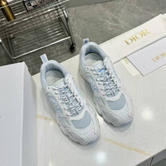 CD CHORONO SNEAKER IN WHITE AND LIGHT BLUE MESH