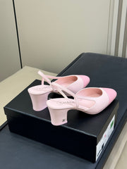 CC SLINGBACK 25S 65 MM IN LIGHT PINK LAMBSKIN