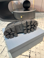 PRA MONOLITH BRUSHED LACE-UP SHOES BLACK LAMBSKIN