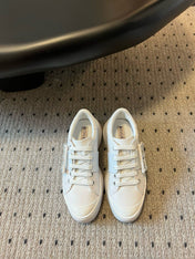 VIV' SKATE SNEAKERS IN WHITE SMOOTH CALFSKIN CRYSTAL BUCKLE