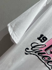 Gucci 25 Print Short Sleeve T-shirt Pink White Cotton