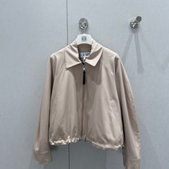 Loewe 25 Jacket Beige Cotton