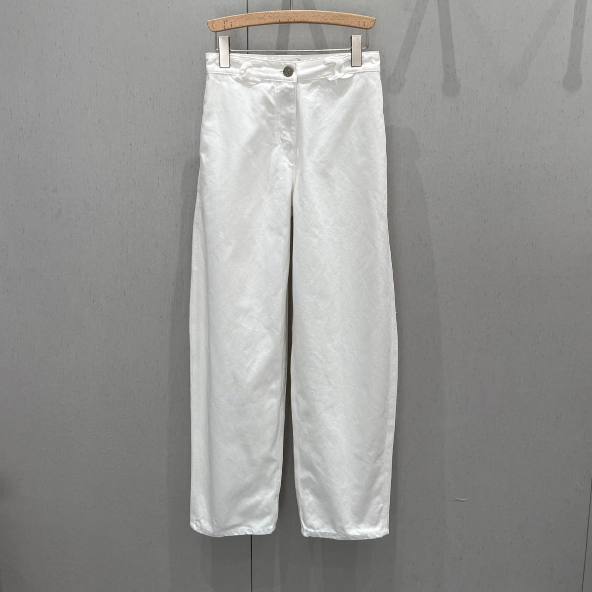 CC 25 Logo Jeans White Cotton