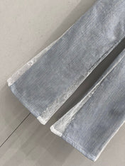 CC Flared Jeans Blue Gray Cotton