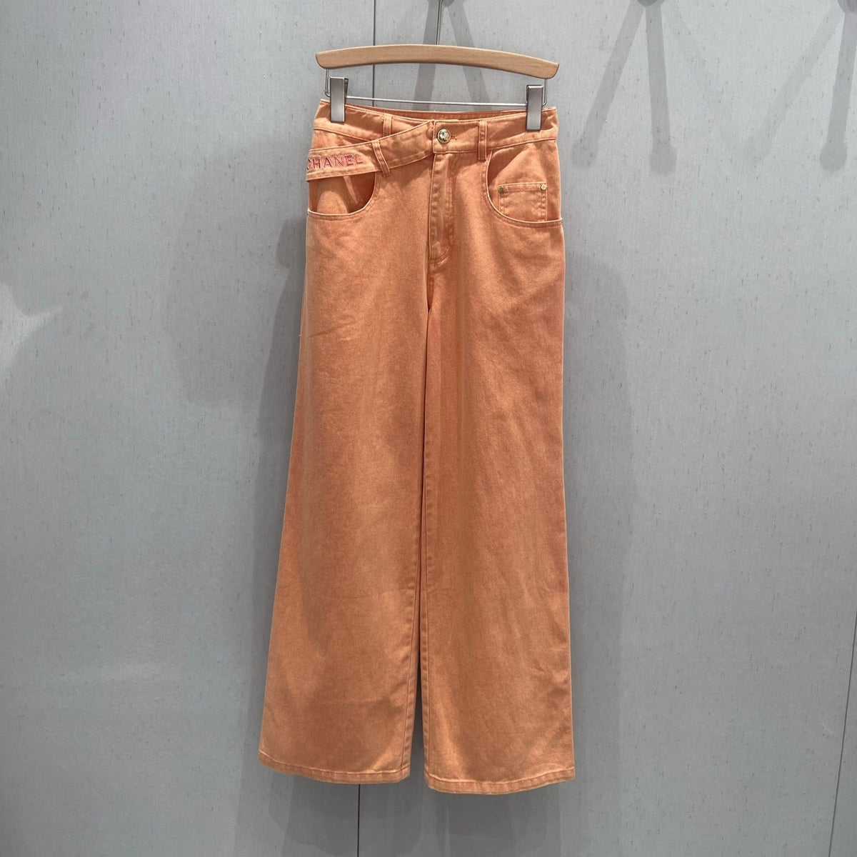 CC 25 Straight Jeans Orange Cotton