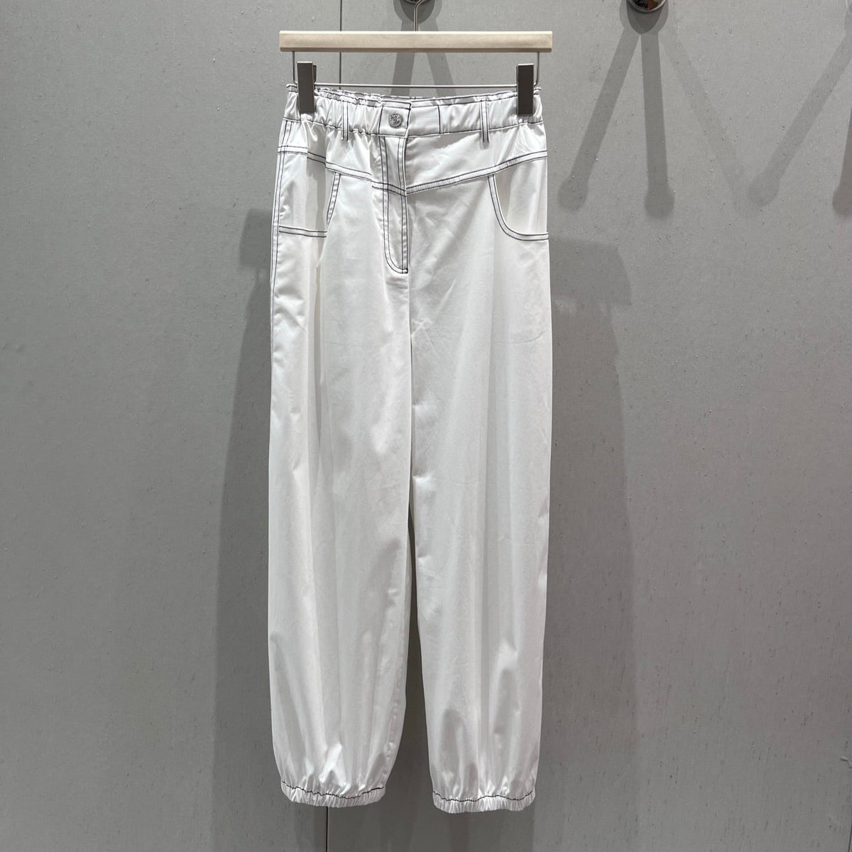 CC 25 Cropped Pant White Cotton