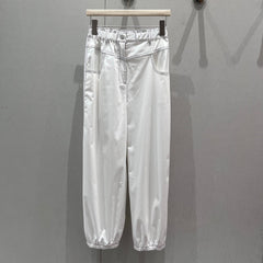 CC 25 Cropped Pant White Cotton
