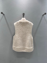 CHANEL 25S FLORAL KNITTED VEST 300