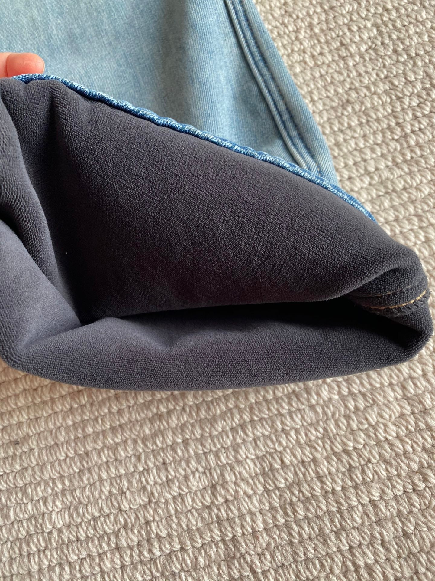 PRADA 25S SHERPA-LINED JEANS 431