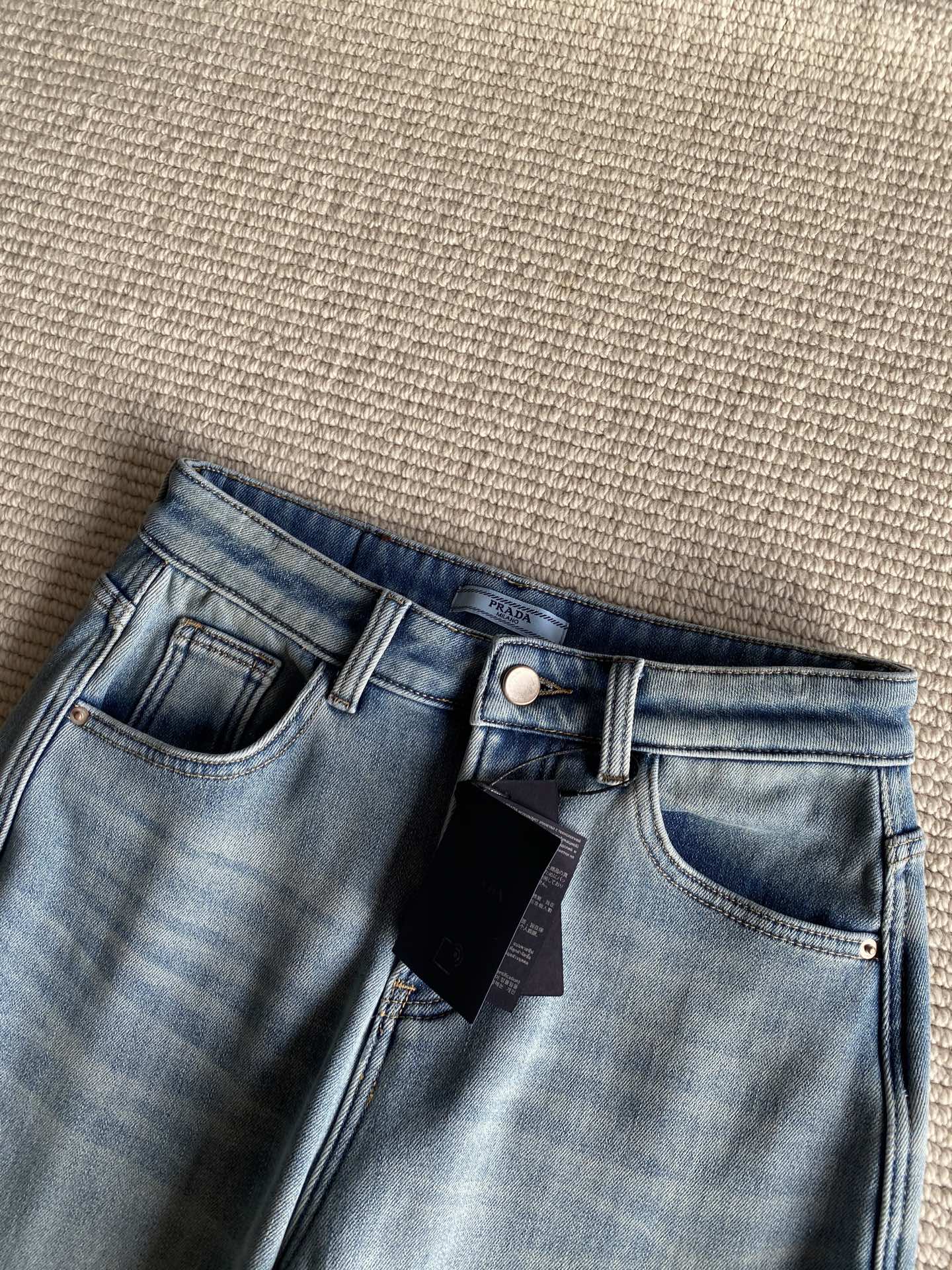 PRADA 25S SHERPA-LINED JEANS 431