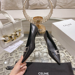 HIGH-HEELS 5 CM IN BLACK CALFSKIN