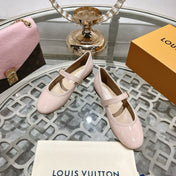 MARY JANE SHOES IN LIGHT PINK PATENT CALFSKIN