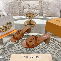 ISOLA HIGH 55 MM MULE IN BRONZE BROWN CALFSKIN