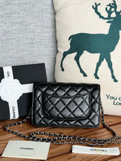 CC WOC ENTRUPY 19 BAG IN BLACK CALFSKIN