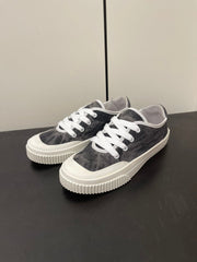 LP CLASSIC BISCUIT SNEAKER CHARCOAL CALFSKIN