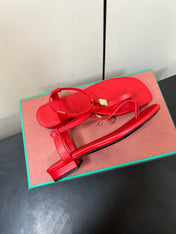 LP MINDIL SANDAL IN RED LAMBSKIN