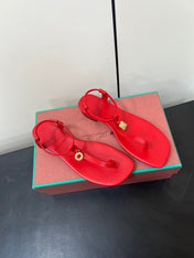 LP MINDIL SANDAL IN RED LAMBSKIN