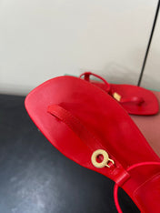 LP MINDIL SANDAL IN RED LAMBSKIN