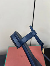 LP MINDIL SANDAL IN COBALT BLUE LAMBSKIN