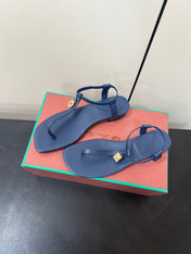 LP MINDIL SANDAL IN COBALT BLUE LAMBSKIN