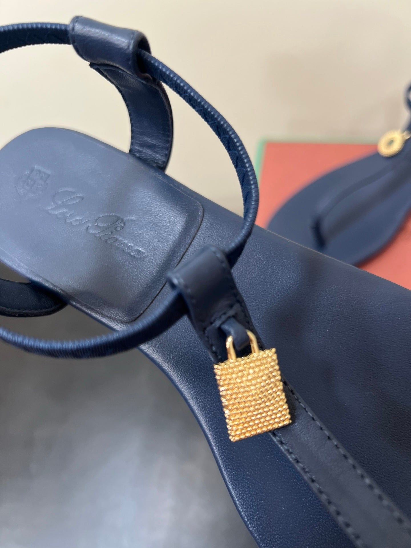 LP MINDIL SANDAL IN COBALT BLUE LAMBSKIN