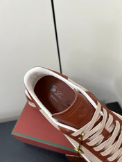 LP 25S TENNIS WALK SNEAKERS IN CHESTNUT CALFSKIN