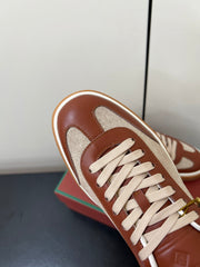 LP 25S TENNIS WALK SNEAKERS IN CHESTNUT CALFSKIN