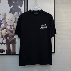 LV T-SHIRT IN BLACK COTTON FABRIC 238921