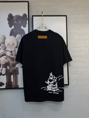 LV T-SHIRT IN BLACK COTTON FABRIC 238921