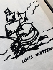 LV T-SHIRT IN WHITE COTTON FABRIC 238920