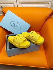 Pra Crochet Mule 20 Yellow