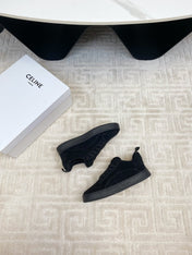 TRAINER SNEAKER IN BLACK SUEDE