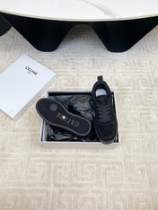 TRAINER SNEAKER IN BLACK SUEDE