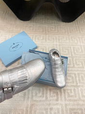 TASSEL LOAFERS IN SILVER METALLIC LAMBSKIN