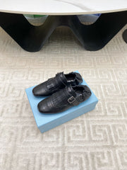 TASSEL LOAFERS IN BLACK LAMBSKIN